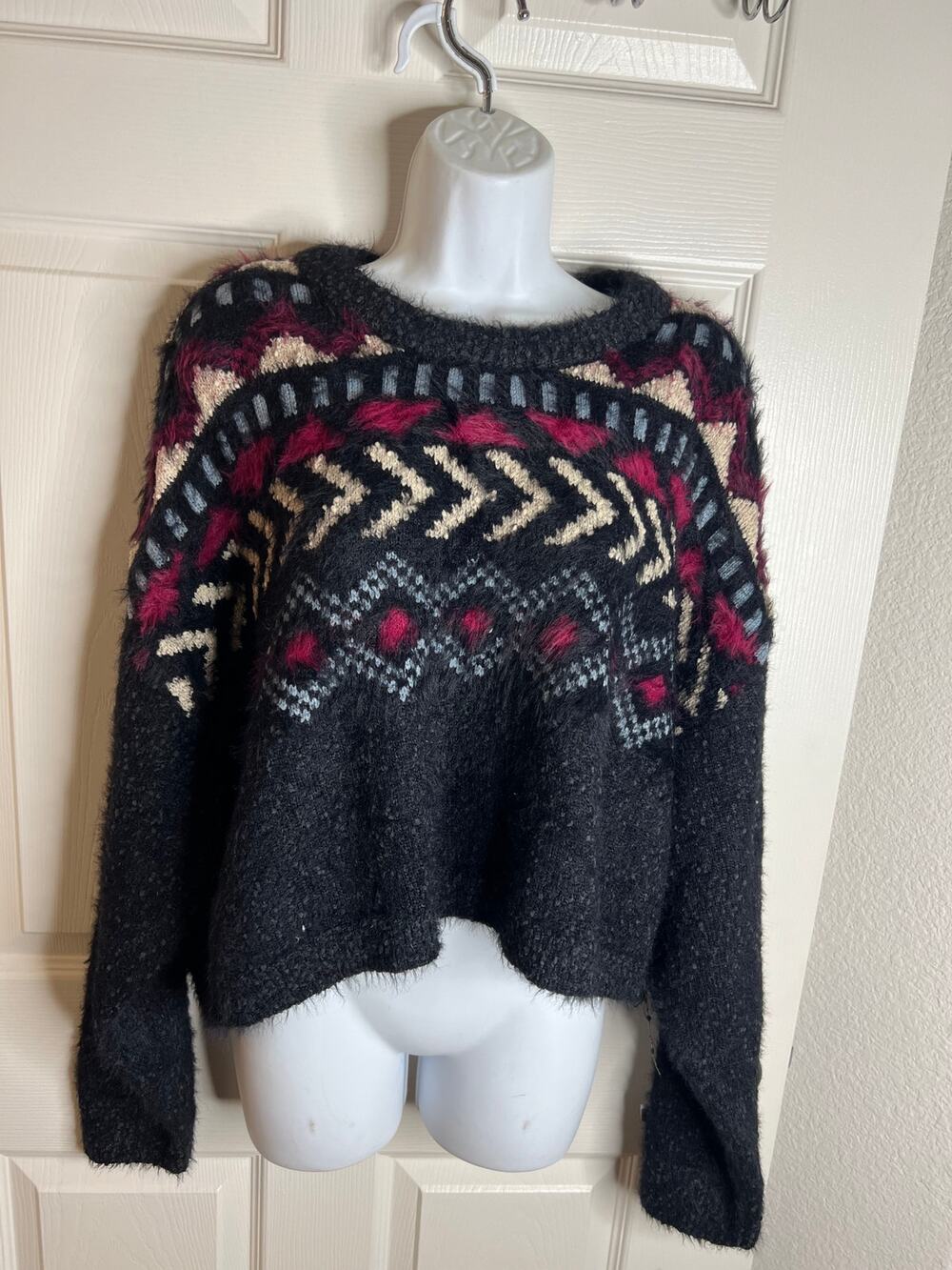 Arizona Jean Co. Women's Crew Neck Cropped Sweater NEW ~ Size XXXL